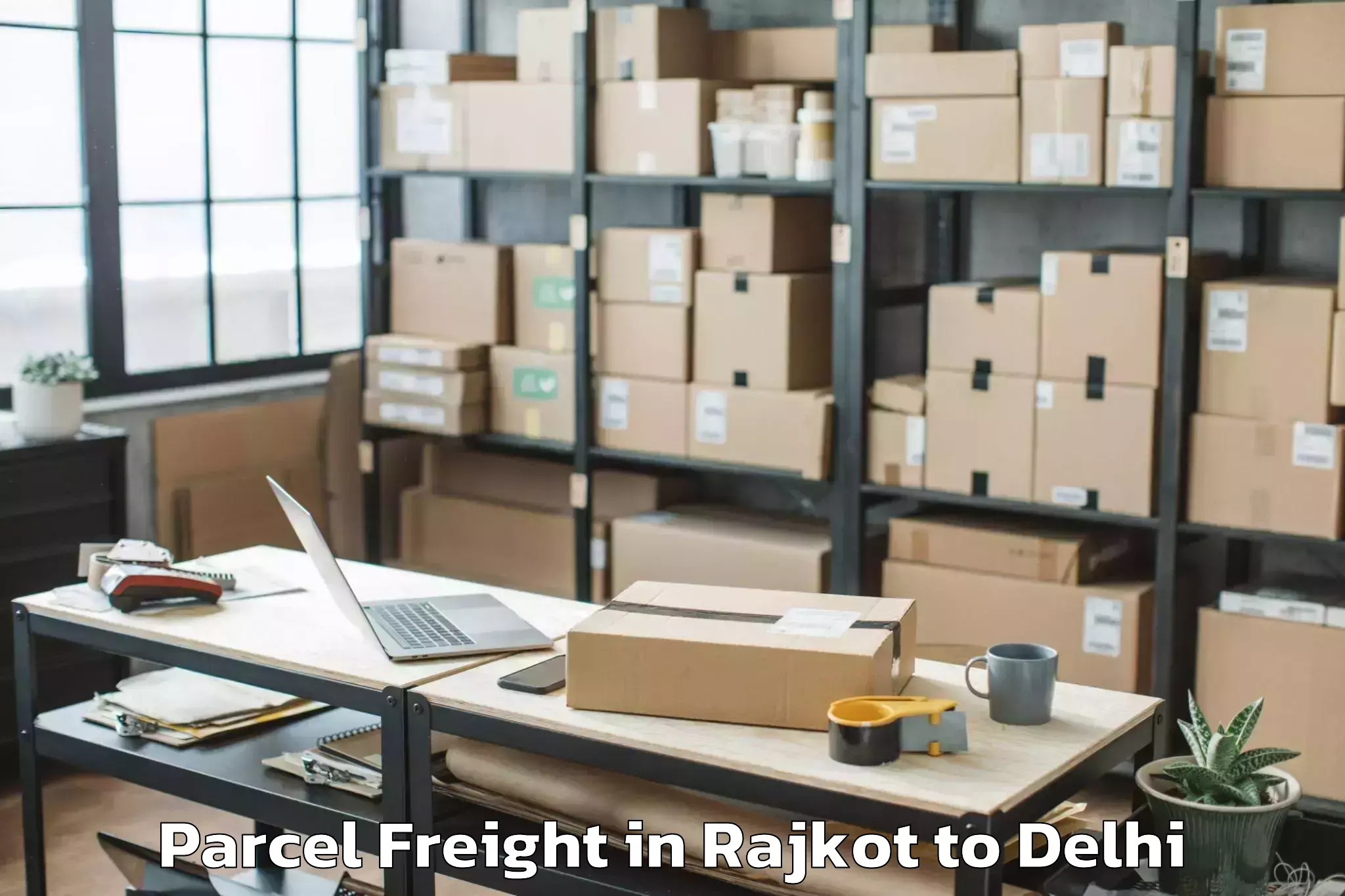 Expert Rajkot to Punjabi Bagh Parcel Freight